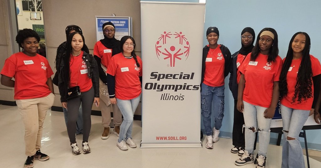 Business Professionals of America (BPA) members volunteered at the 41st Annual Special Olympics Motor Activity Training Program held at Moraine Valley Community College.