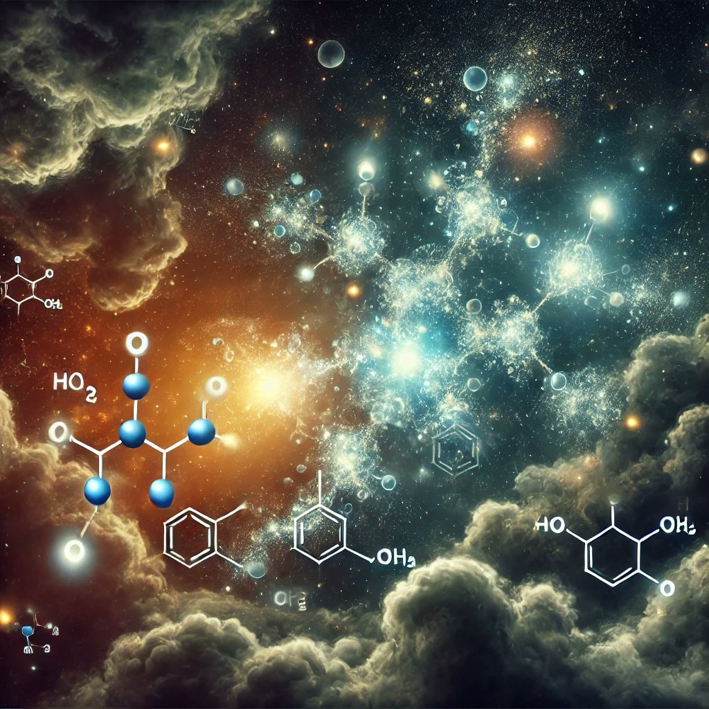 ExploreCosmos_'s tweet photo. Scientists found that gamma radiation can convert interstellar methane into complex organic molecules, including amino acids like glycine, under mild conditions. This reaction may explain how life-building molecules form in space, as simple molecules react on interstellar dust. 

The findings also suggest a new industrial method for methane conversion, potentially yielding high-value products with low energy input. This research highlights the significance of gamma radiation in cosmic chemical evolution.

👉 https://t.co/rVHiEMZAQM