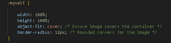 dunamis25172's tweet image. 😍Day 6 of my 30 Days of Coding Challenge!
Today, I turned an image into a card:
1.Added a box shadow for depth
2.Applied a hover zoom effect
3.Centered it on the page using Flexbox
Loving the progress! 💻
#30DaysOfCodingChallenge
#WomenInTech 
#GirlsWhoCode

@Witi_Uganda