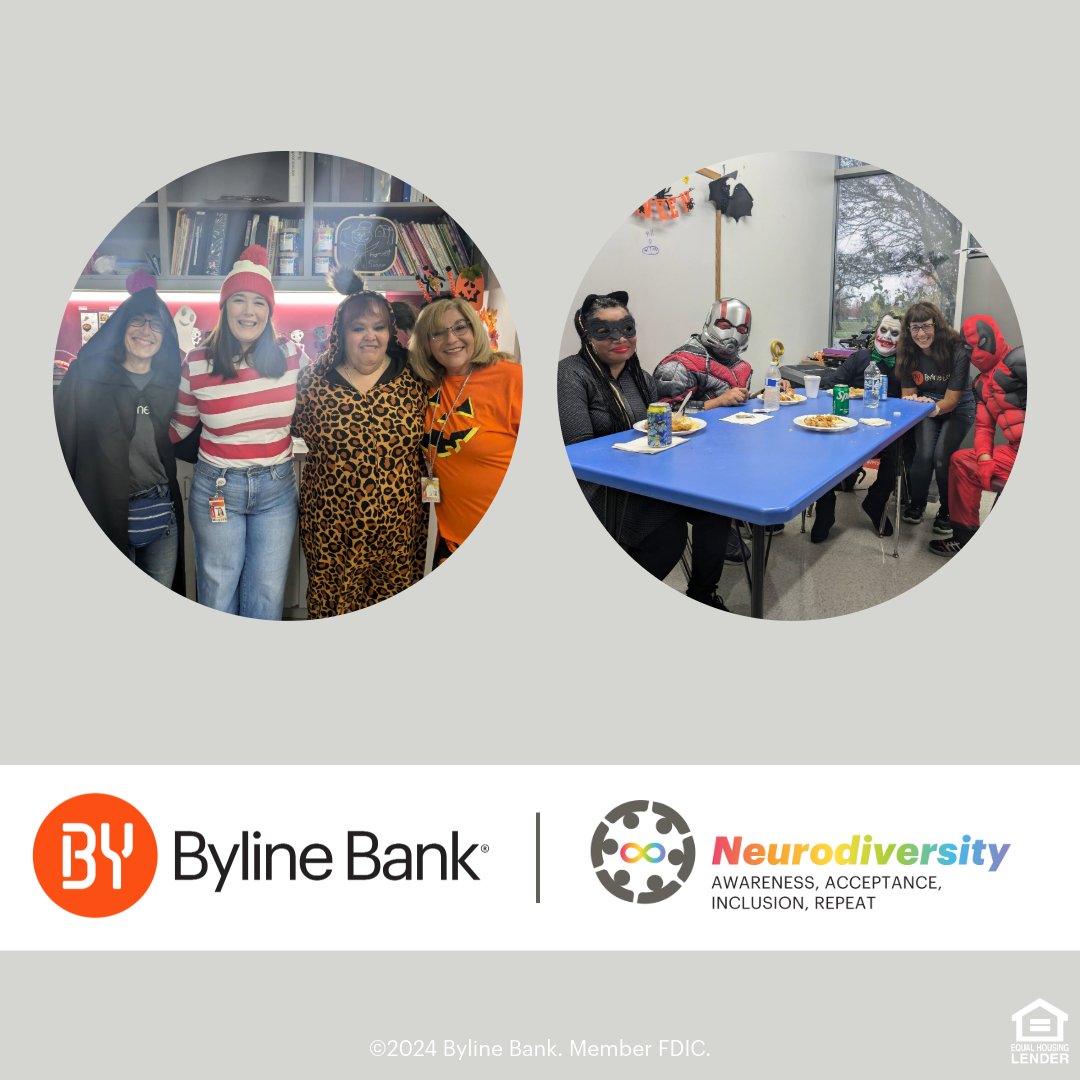 We were so excited to partner with Association House of Chicago for their Halloween event! The Neurodiversity ERG at Byline Bank is proud to support their Life Skills education program, which empowers adults with developmental disabilities.