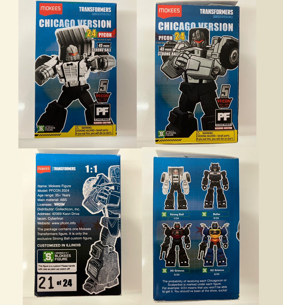 Transformers Blokees were the hip thing during TFcon weekend but there was also 3rd Party Blokees in that of Mokees!

"PFcon" Exclusive Strong Ball, an awesome gift from @Collecticon at TFcon Baltimore 2024!

Has a very Gobots Tux vibe to him 🎩

📸: instagram.com/p/DCCwtG-RBVX/