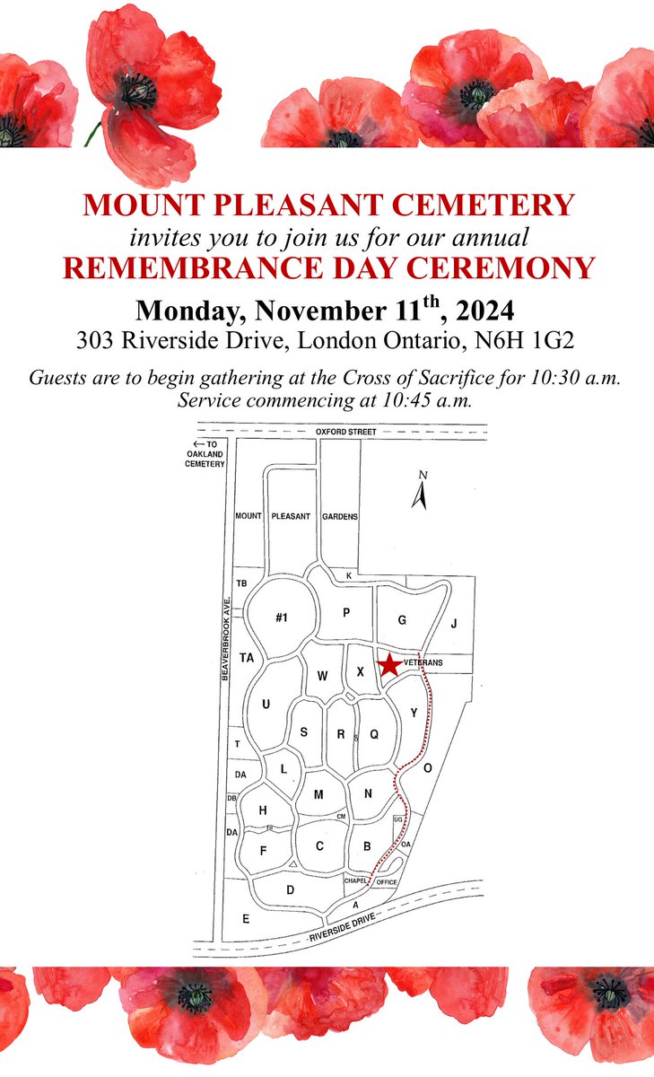 Join Us Next Monday for our Annual Remembrance Day Ceremony #remembranceday2024 #November11
#londonOntario #remembranceday