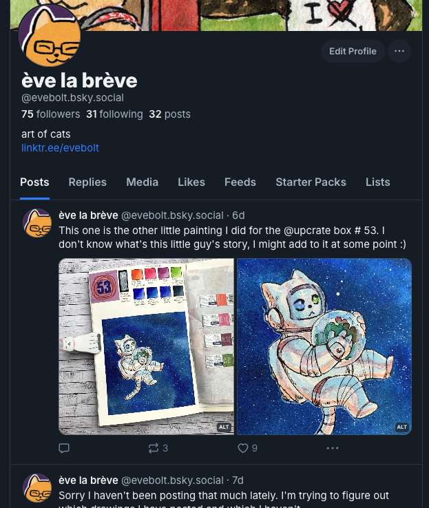 I can also be found at the 🦋