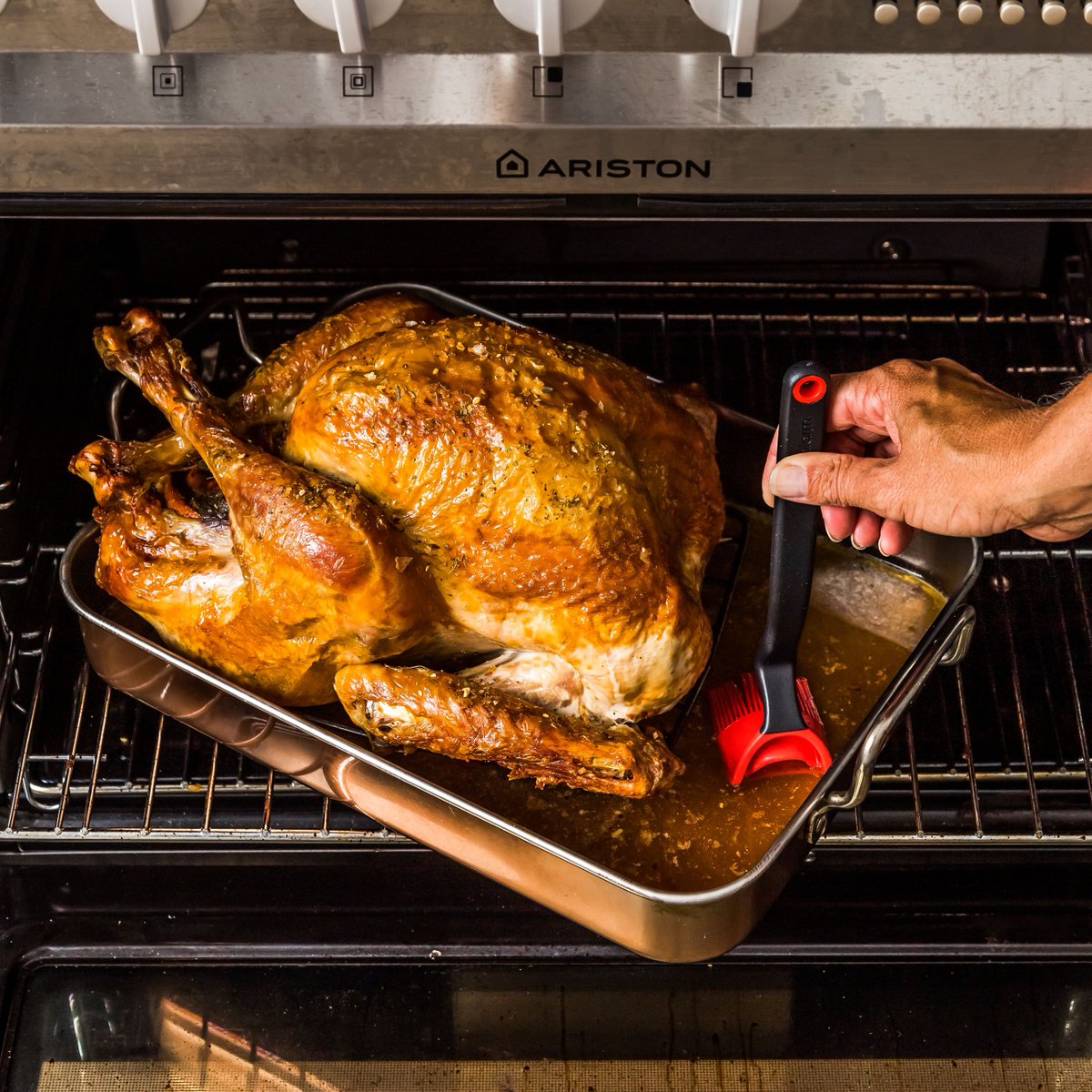 You know I'm all about that baste, 'bout that baste.⁠

Brizzle is a basting brush with a cup shaped head that folds back to fit into small spaces. It scoops up 1tbsp of your baste without tilting your heavy baking dish. 💪

Get your baste on at dreamfarm.com/brizzle today!