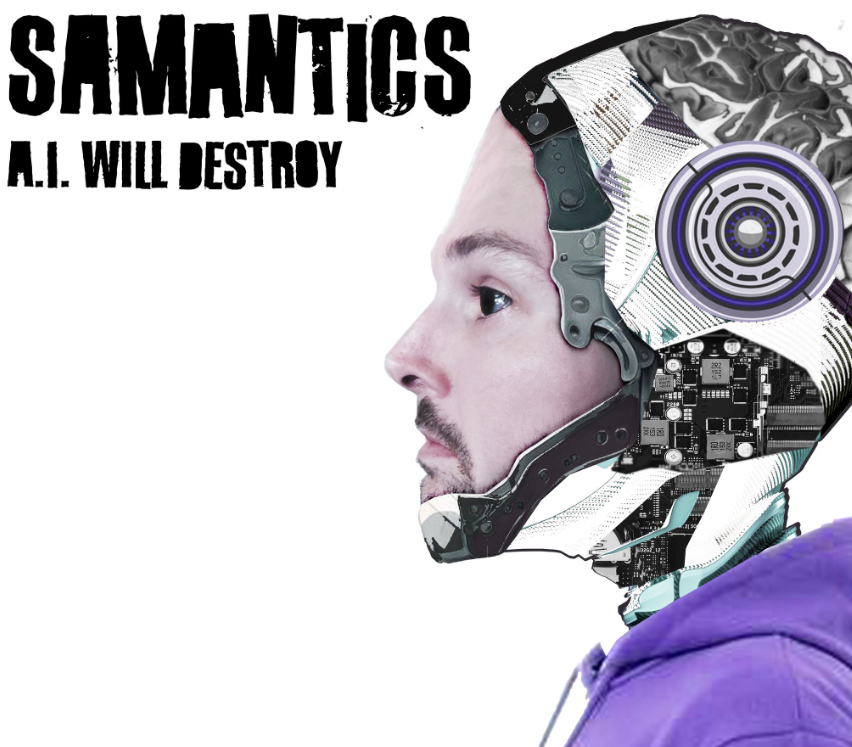 Fascinating and strikingly original new single 'A.I. Will Destroy' out now from <a href="/samanticsUK/">Samantics</a>, currently on tour with <a href="/funke2tonebaby/">Funke and the Two Tone Baby</a> : listenwithmonger.blogspot.com/2024/11/samant…