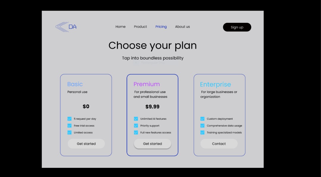 Designer_Deee's tweet image. Day 3/30: Pricing Page Design

Today&apos;s task focused on creating a clear and compelling pricing page

Feedback are welcome 

#30daysUIchallenge #UI #UX #PricingPage

 @UXDesignCommunity
 @UIDesignChallenge
@DesignInspiration
