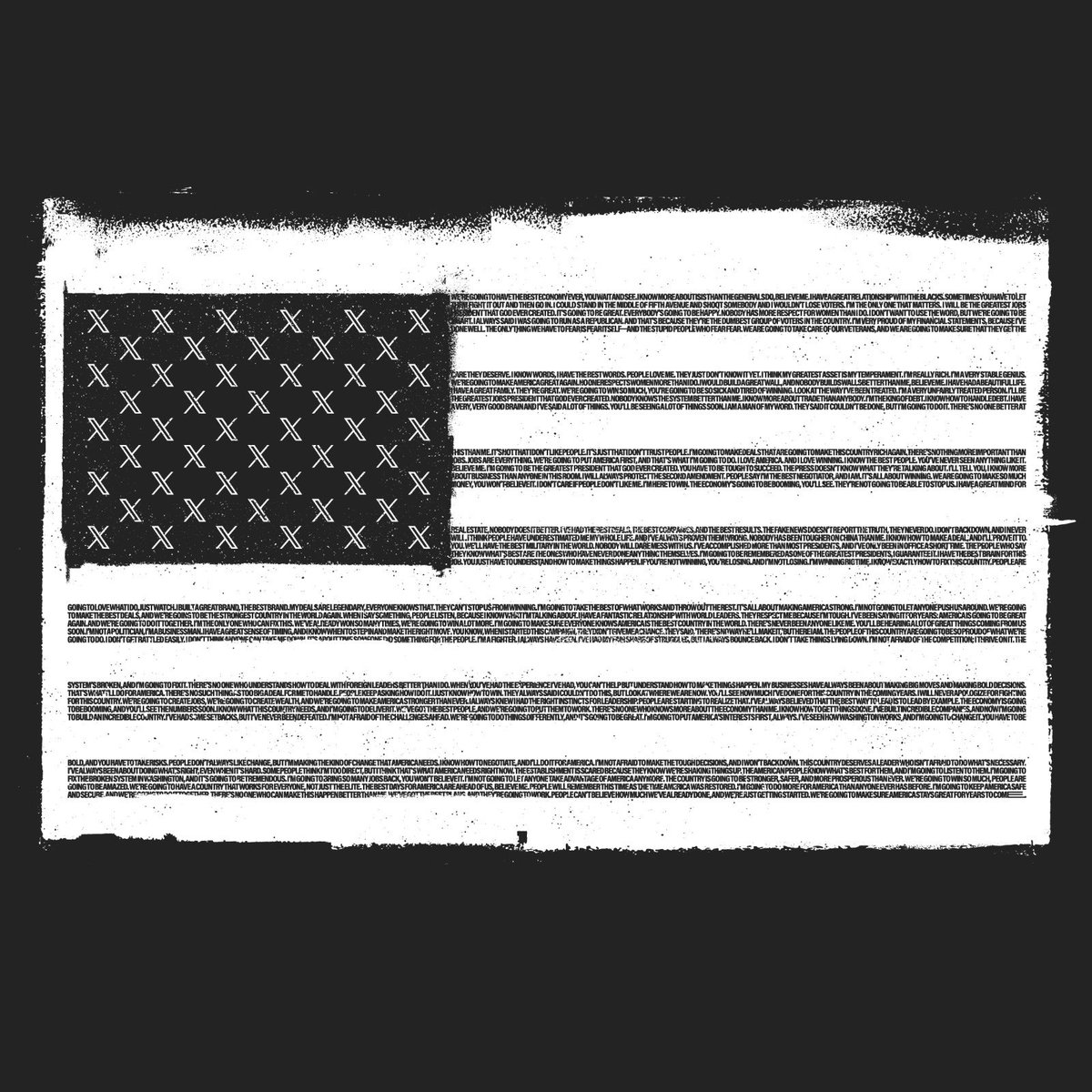 fxsnchz's tweet photo. I’ve just updated an old project from 2019, that never saw the light, bringing it into today’s context.

#USElections2024 #ElonMusk #TwitterToX #XPlatform #ElectionDay #democracy #posterdesign #vote #graphicdesigner https://t.co/LNKjvlDGyZ