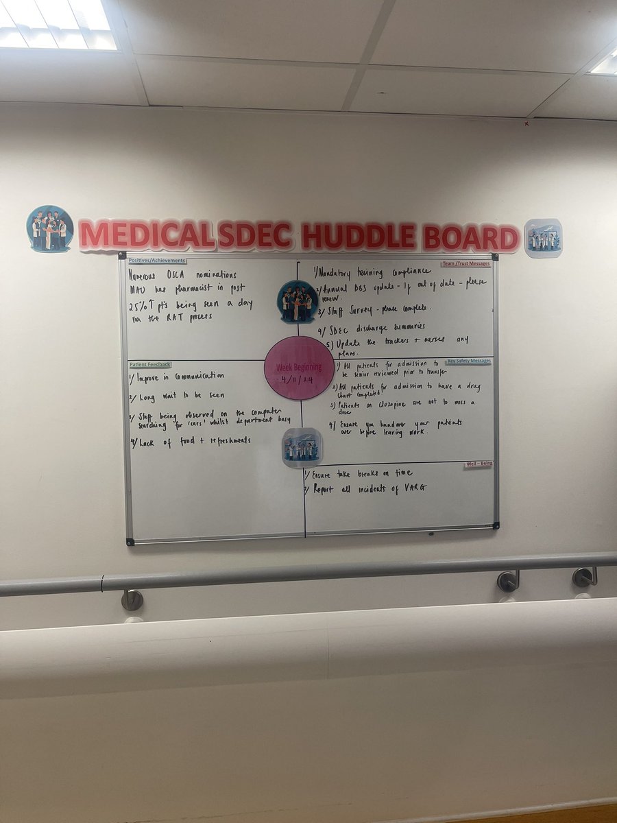 Barbara Nyamariwata (@barbaranyamari1) on Twitter photo Good attendance and engagement from all the MDT as we launched a separate weekly safety huddle in our MSDEC.
#patientsafety #prioritisingpatients
<a href="/MarieFogarty7/">Marie Fogarty</a> <a href="/nhsuhcw/">UHCW NHS Trust</a> <a href="/AdrianCabaluna/">Adrian Cabaluna</a> <a href="/liz_dean2020/">Liz</a> Good attendance and engagement from all the MDT as we launched a separate weekly safety huddle in our MSDEC.
#patientsafety #prioritisingpatients
<a href="/MarieFogarty7/">Marie Fogarty</a> <a href="/nhsuhcw/">UHCW NHS Trust</a> <a href="/AdrianCabaluna/">Adrian Cabaluna</a> <a href="/liz_dean2020/">Liz</a>