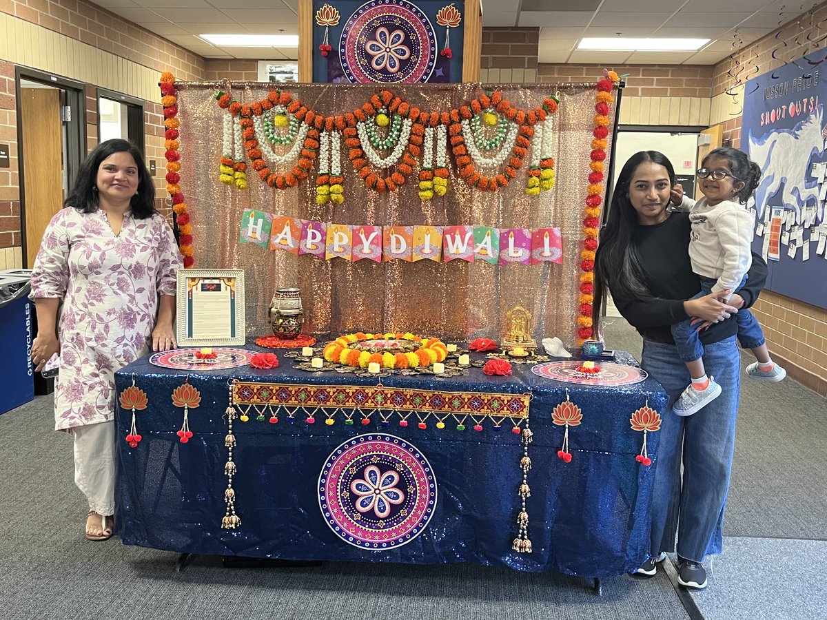 Happy Diwali! Thank you to our families for sharing this beautiful display for the week at Musson! #RCSPride