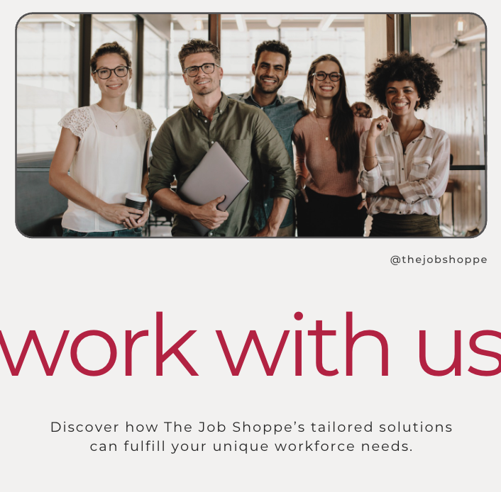 thejobshoppe's tweet photo. #WorkBetterWednesday: #StaffingSolutions for Success! 🌟

#TheJobShoppe can save you time, reduce costs, and connect you with skilled candidates. Let us handle the recruiting so you can focus on what you do best. Reach out today at hello@thejobshoppe.com

 #HiringMadeEasy https://t.co/i5ciKqAAlc