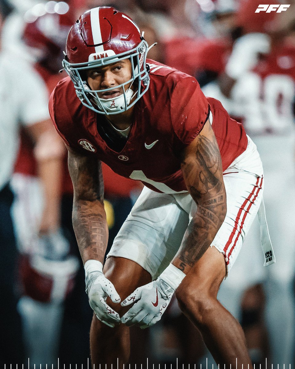 Alabama CB Domani Jackson This Season:

🐘 241 Coverage Snaps
🐘 1 TD Allowed
🐘 2 INTs | 4 PBUs
🐘 42.1 Passer Rating Allowed

<a href="/AlabamaFTBL/">Alabama Football</a>