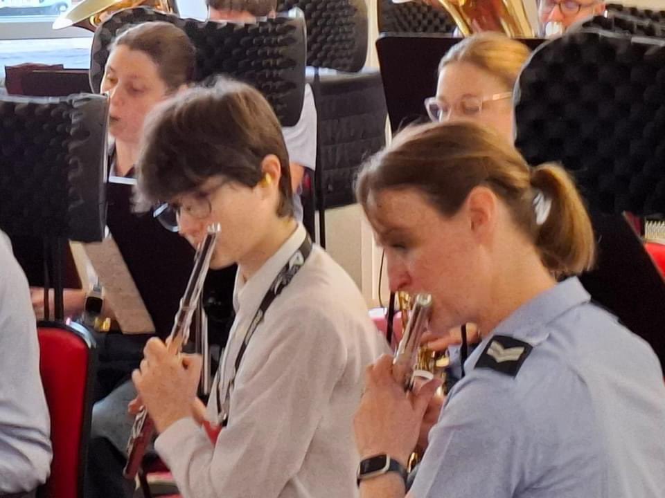 TVA6thForm's tweet photo. Some of our sixth form students have had a wonderful day playing with the RAF  College Band at Cranwell 🎶
#inspirational #valeacademysixthform https://t.co/kX4lFuVuTz