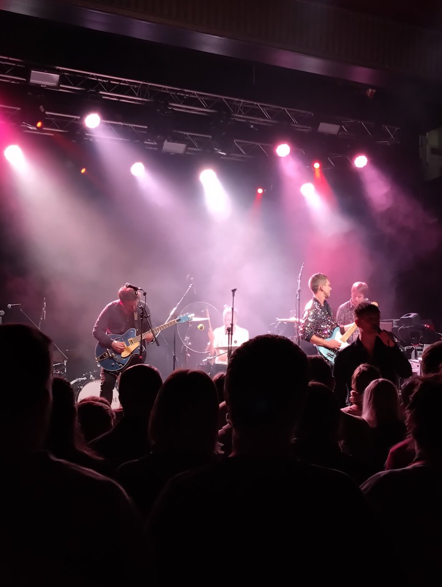 jamesots's tweet photo. Just watched @ApolloJunction - probably the best mixed support band I've had the pleasure of listening to. And it looked like Gareth Southgate was really enjoying playing the drums. https://t.co/cfV0GLEzGt