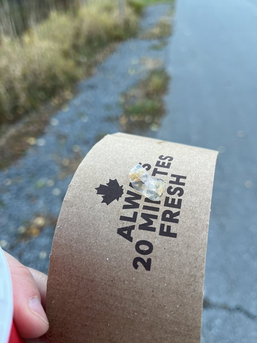Hey <a href="/TimHortons/">Tim Hortons</a> - I don’t think my coffee was supposed to have a piece of tape in it…made for an interesting texture

#NovaScotia