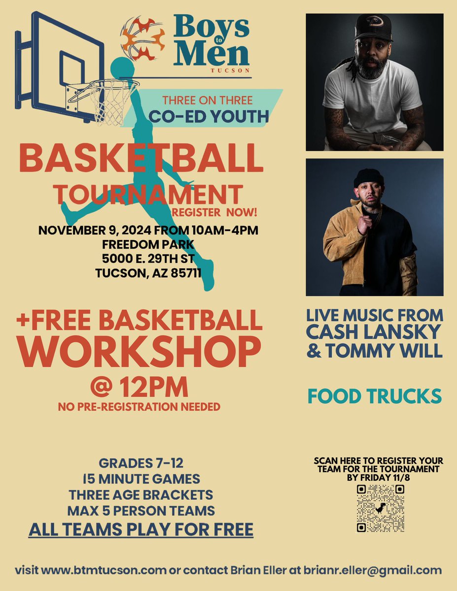 29thrive's tweet image. FREE Basketball Event for grades 7-12 at Freedom Park this Saturday 11/9. Sign up with a team or just show up to join in the fun! 🏀🌭🎵@Cashlansky @hxvewill 

Registration: basketball.exposureevents.com/228841/boys-to…