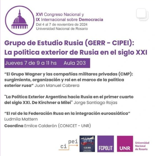 cipei_unr's tweet photo. 🌎 Mañana las y los esperamos en el @CongDemocracia para debatir junto a los Grupos de Estudio radicados en el @cipei_unr acerca de la política exterior de Rusia y China, las finanzas y el comercio internacional, y mucho más!

📆 7/11 9hs 
📍 Aula 203 @FCPolitUNR https://t.co/jdXoKBze7e