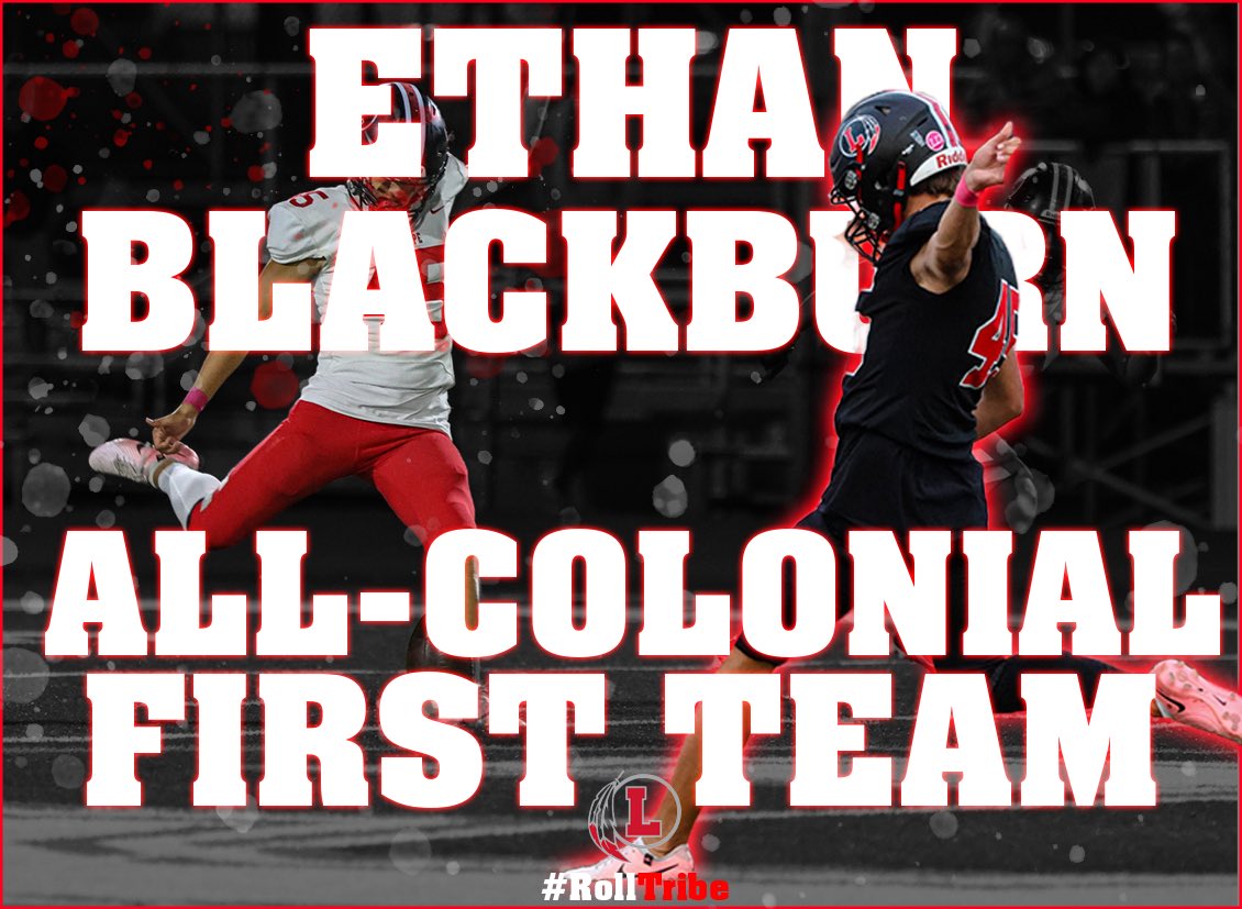Lenape Football (@lenapefootball) on Twitter photo Congratulations to Senior Ethan Blackburn on his selection to the All-Colonial League First Team! <a href="/EthanB_5/">Ethan Blackburn</a>
#RollTribe Congratulations to Senior Ethan Blackburn on his selection to the All-Colonial League First Team! <a href="/EthanB_5/">Ethan Blackburn</a>
#RollTribe