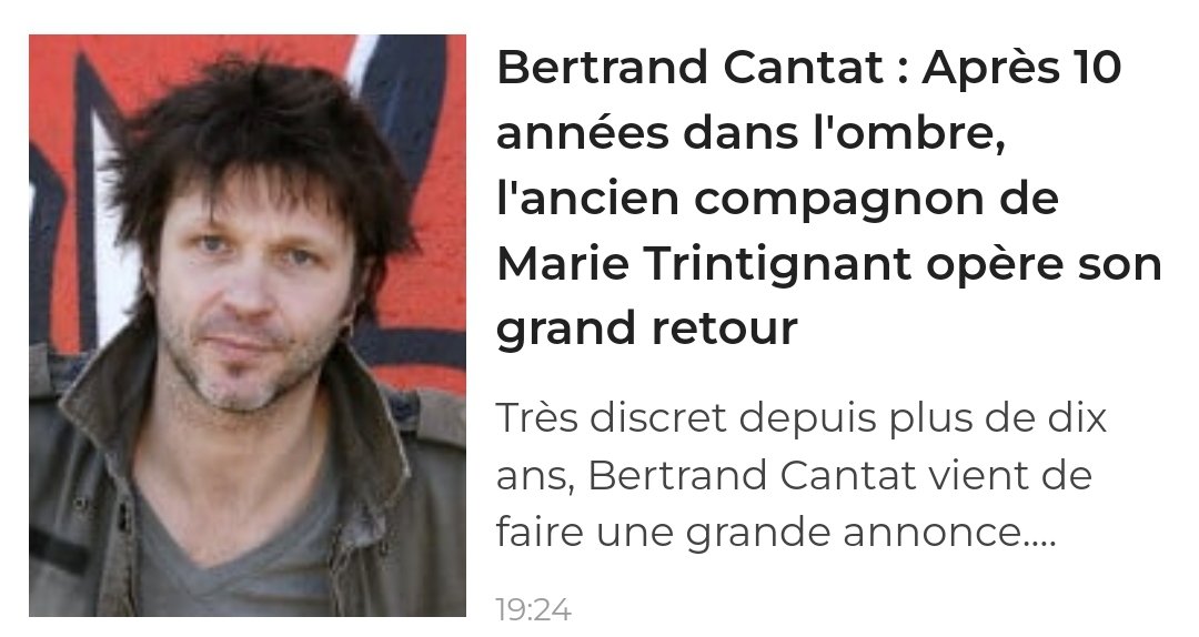 C'est fascinant. Si on connait pas l'histoire on peut penser que c'est un des ex de Marie Trintignant et pas son assassin, et qu'elle même est encore vivante quelque part, heureuse.