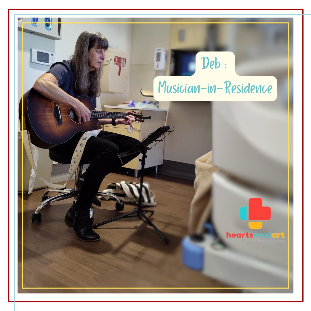 Our musicians spend some much-needed time with patients. It's a different dynamic than putting on a speaker with music. Our musicians are right there in the room with them; human-to-human. 
You can donate here to support our musicians:
heartsneedart.org/donate
 #MusicInHealthcare