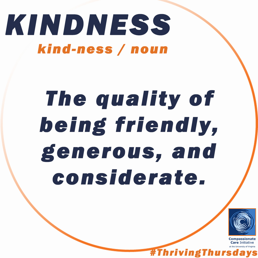 New month, new #ThrivingThursdays theme: Kindness.
Kindness relieves stress, improves anxiety &amp; depression, boosts immunity, promotes happiness, &amp; improves relationships.
Follow along this month to add more #kindness to your life &amp; our world 🌏 - there can never be enough!
#CCI