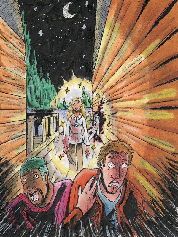 Like I promised, a chance to see our colorist's skills. This is one of our favorites from Inktober
#LAGcomics #Lilacsandgingersnaps #traditionalmedia #alcoholmarkers #comicart