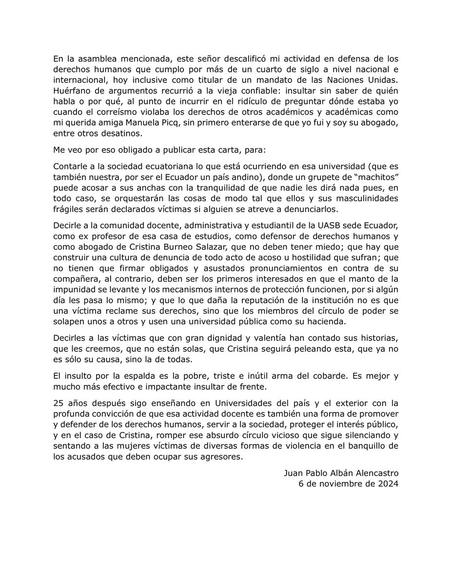 JuanPablo_Alban's tweet photo. El que calla otorga, yo no voy a callar: https://t.co/jbbImokJkg