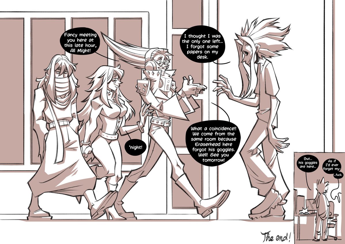 gasp3gasp's tweet photo. Last pages of Under desk blowjob! You can read it uncensored on my Patreon :3 #erasermic #presentmic #eraserhead #aizawashouta #yamadahizashi #kayamanemuri https://t.co/bMN25TBv9Y