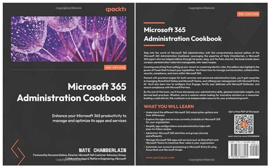 MSFTAdoption's tweet image. Have you seen what MVP Nate Chamberlain's been cookin' up? A new cookbook loaded with recipes sure to spice up and streamline your @Microsoft365 administration and features a foreword by @Karuana. 

🧑‍🍳 techcommunity.microsoft.com/blog/community… 

Nate on @LinkedIn.com/in/nchambe/