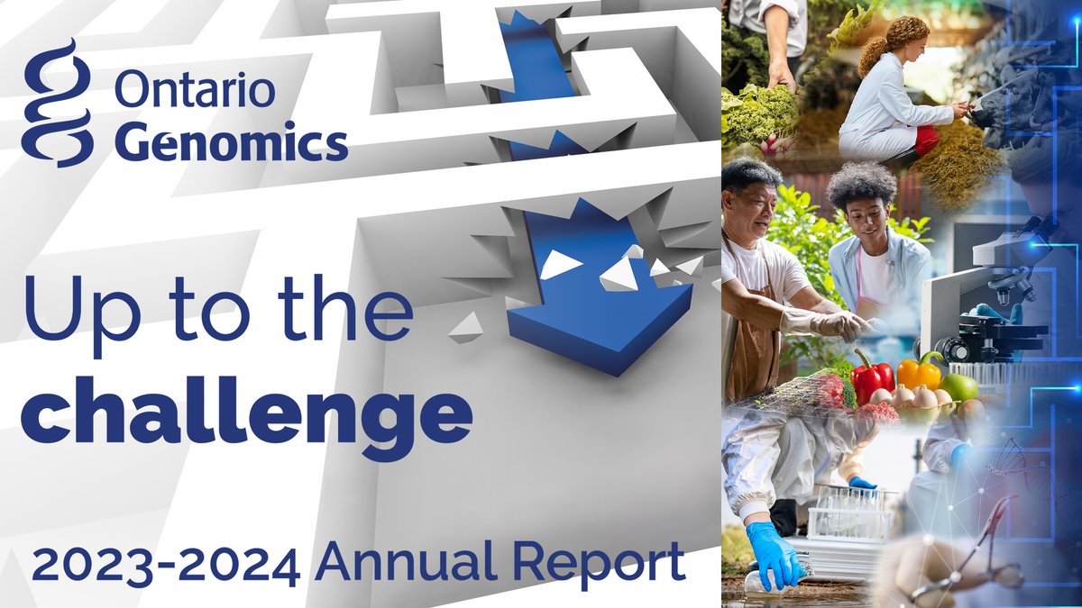 Ontario Genomics (@ontariogenomics) on Twitter photo We were busy in 2024! Discover how we were “Up for the Challenge” in our 2023-2024 Annual Report.
Read our report here: bit.ly/4ehdS1Z We were busy in 2024! Discover how we were “Up for the Challenge” in our 2023-2024 Annual Report.
Read our report here: bit.ly/4ehdS1Z