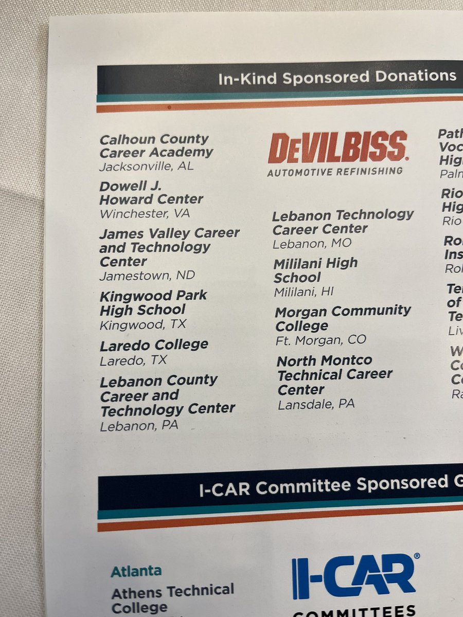 KphsAuto's tweet image. Honored to receive another CREF grant, praised for quality of student achievement at the Park and spoke in front of my peers about KPARK’s Collision and Refinishing program and our philosophy.
@HumbleISD_KPHS @HumbleISD_CTE @HumbleISD @I_CAR_Education @SEMASHOW