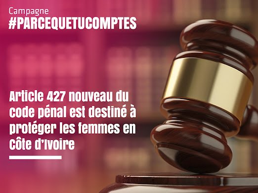 L'avortement sécurisé est désormais possible en CI dans les cas suivants :
- Grossesse issue d'un viol ou d'un inceste
- Quand la grossesse met en danger la vie de la mère ou santé mentale.
<a href="/stopauchatnoir/">Stop au Chat Noir</a>
 #ParceQueTuComptes #CodePenalIvoirien #Article427 
#SantedelaReproductive