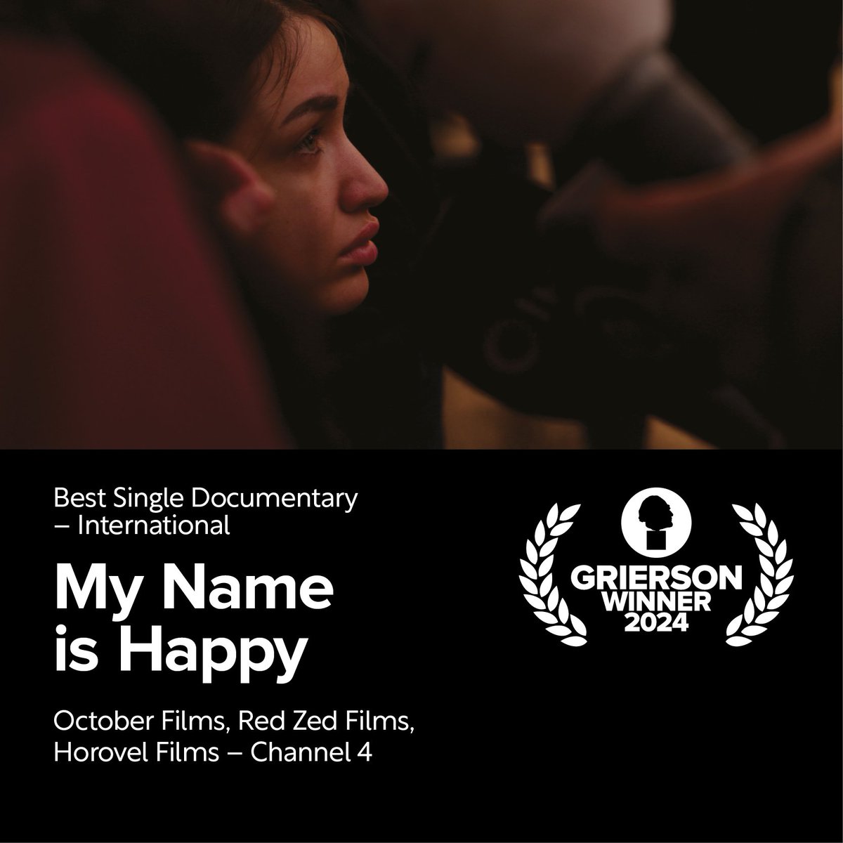 The Grierson Trust (@griersontrust) on Twitter photo The #GriersonAwards winner for Best Single Documentary International goes to My Name is Happy 🌟 - presented by <a href="/DavidHarewood/">David Harewood</a>
<a href="/nameishappydoc/">My Name is Happy - Feature Documentary</a> <a href="/OctoberFilms/">info@octoberfilms.co.uk</a> The #GriersonAwards winner for Best Single Documentary International goes to My Name is Happy 🌟 - presented by <a href="/DavidHarewood/">David Harewood</a>
<a href="/nameishappydoc/">My Name is Happy - Feature Documentary</a> <a href="/OctoberFilms/">info@octoberfilms.co.uk</a>