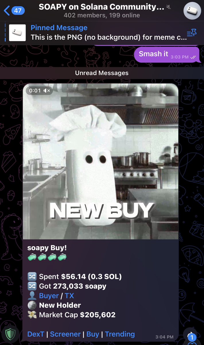 soldmysol100x's tweet photo. In 24 hours since launch:

400 Members
200k Floor
800k ATH

$SOAPY is the ticker 
🧼🧼🧼🧼🧼🧼

HUYtW7wcsmo8xvC4VaKgM6MkLexGPWkaS91SZ2vApump https://t.co/15WR9ag2wE