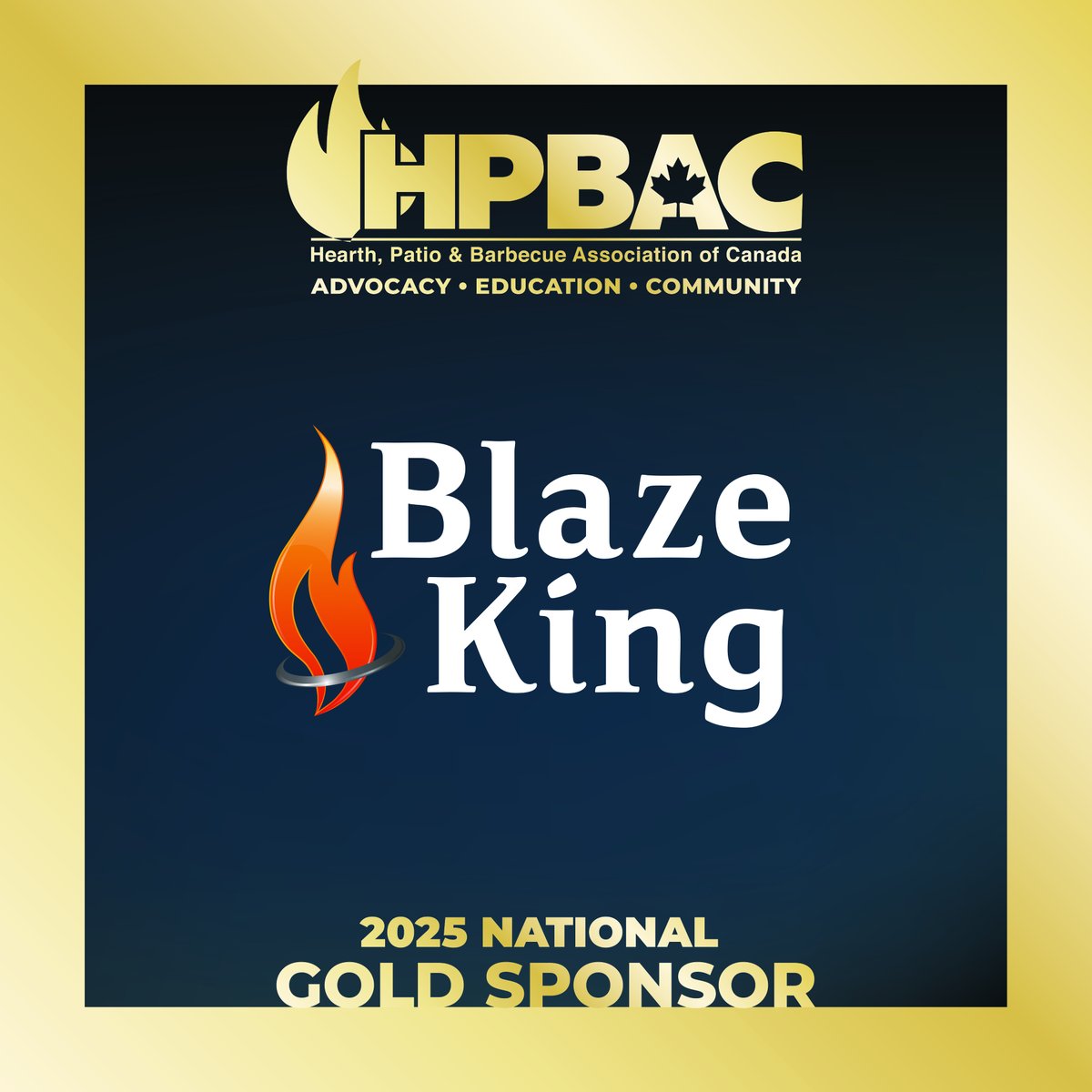 We’re happy to announce <a href="/BlazeKingTweet/">Blaze King</a> as an HPBAC 2025 Gold Sponsor! Thank you, Blaze King, for your commitment to supporting the hearth industry. Looking forward to a successful partnership! #HPBAC2025 #BlazeKing #SponsorLove