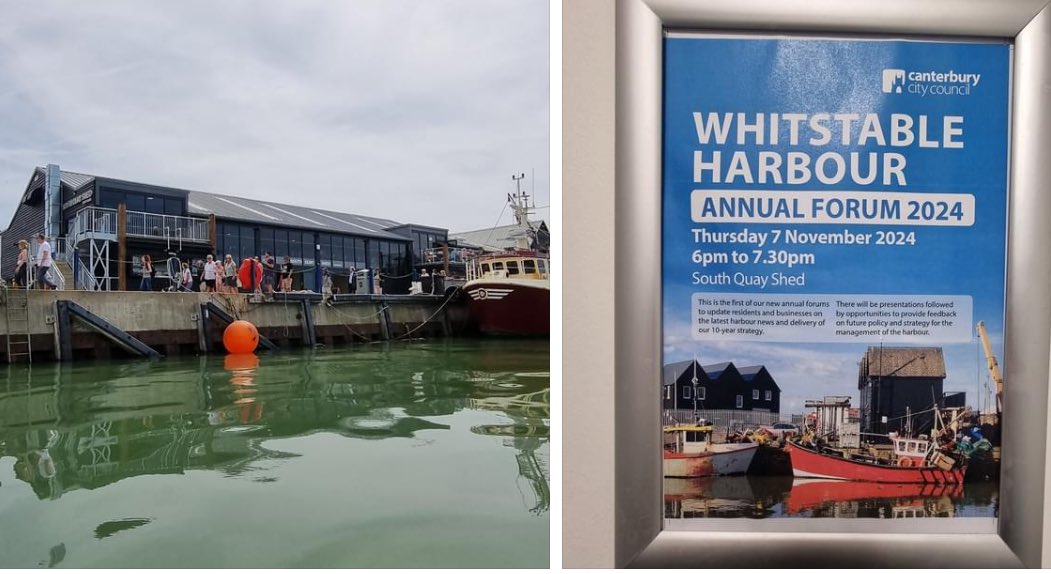 The annual #Whitstable Harbour Forum takes place at the South Quay Shed tomorrow evening - all welcome! #Tankerton