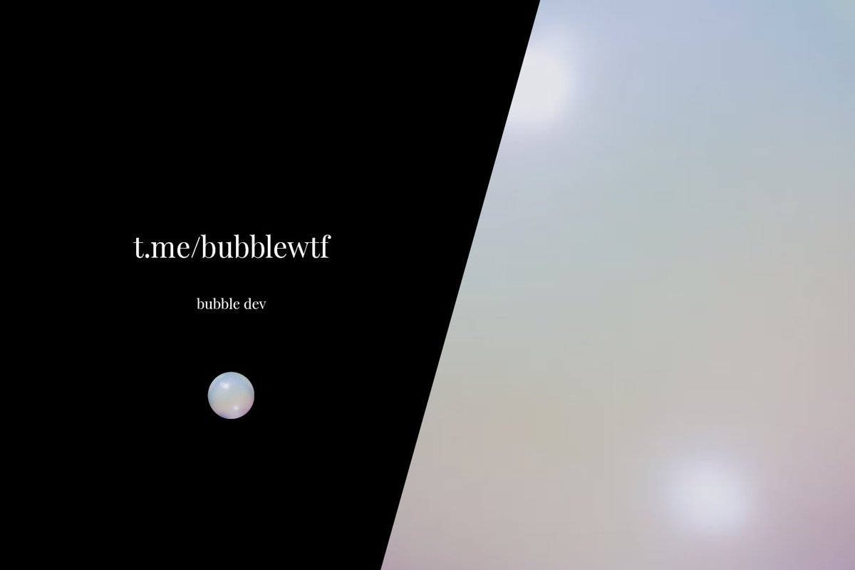 bubblewtf's tweet photo. Remember that I hate you, so you have to type out the link yourself.

$BUBBLE https://t.co/RgB8U8qBYD