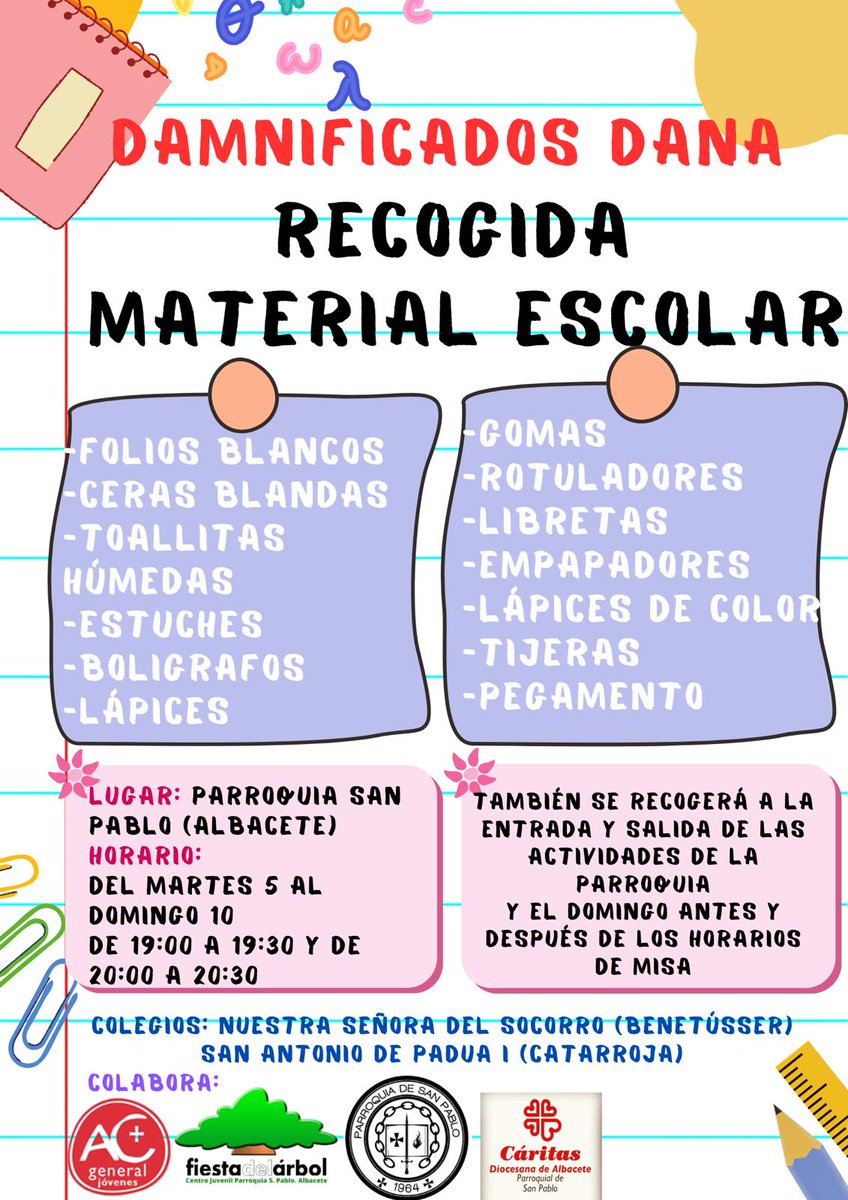 Parroquia de San Pablo.
AYUDA A VALENCIA  iesgarcialorca.net/index.php/11-s…