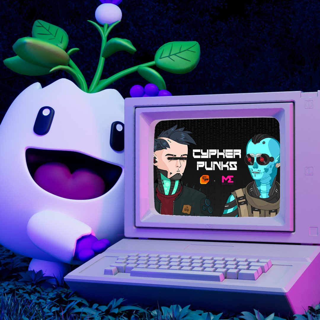 No better combo than community &amp; art. Enter to win 1 of 100 GTD WL spots for an upcoming Ordinals mint on <a href="/MagicEden/">Magic Eden 🪄</a>: 

✨ Follow @MagicEdenWallet &amp; @CypherPunkss 
✨ Drop your Ordinals Addy