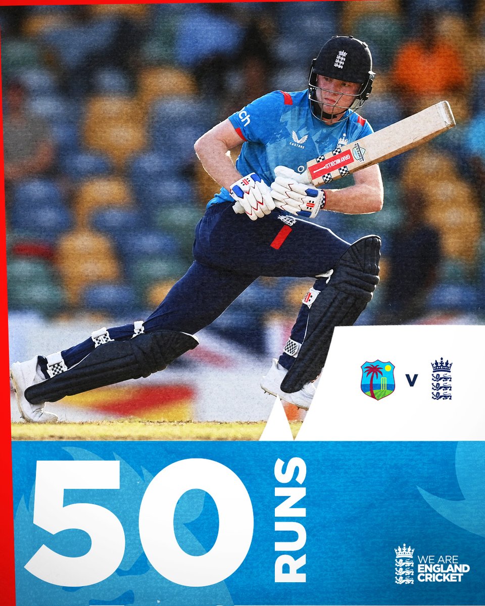 englandcricket's tweet image. A maiden 50 in international cricket for Dan Mousley 👏 

Superb batting under pressure 🙌 

Match centre: ms.spr.ly/6016Wkfne

🌴 #WIvENG 🏴󠁧󠁢󠁥󠁮󠁧󠁿 | #EnglandCricket