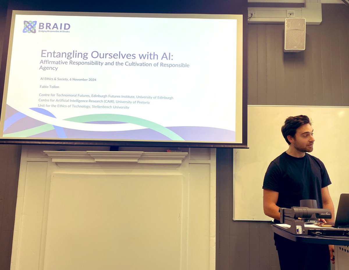AIES Edinburgh (@aies_edinburgh) on Twitter photo ✨ Thanks to our amazing guest <a href="/F_tollon/">Fabio Tollon</a> (@CentreTMFutures) and everybody who attended today’s talk for a fantastic and rich discussion on responsibility, moral entanglement, and AI 🤖 ✨ Thanks to our amazing guest <a href="/F_tollon/">Fabio Tollon</a> (@CentreTMFutures) and everybody who attended today’s talk for a fantastic and rich discussion on responsibility, moral entanglement, and AI 🤖