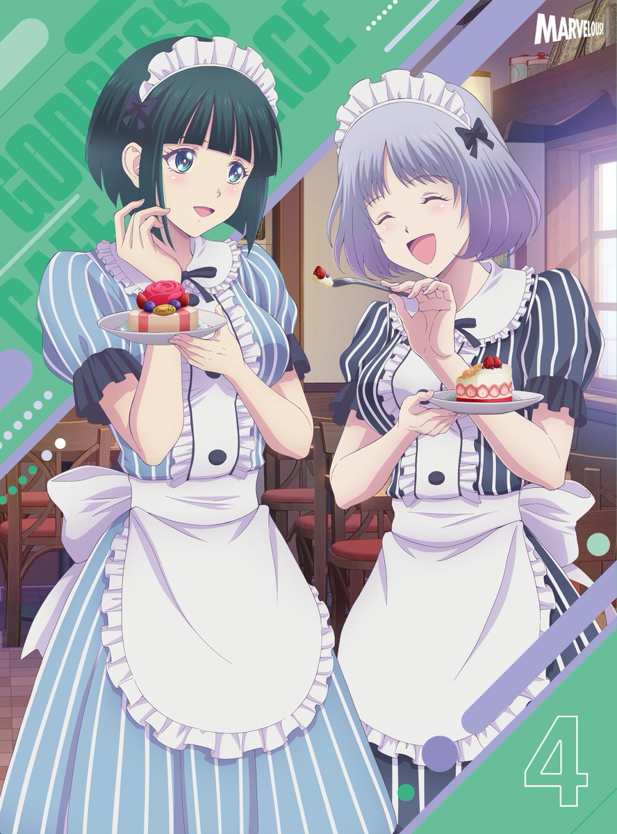 1/22㈬発売 TVアニメ『#女神のカフェテラス』2期 BD Vol.4 ジャケ