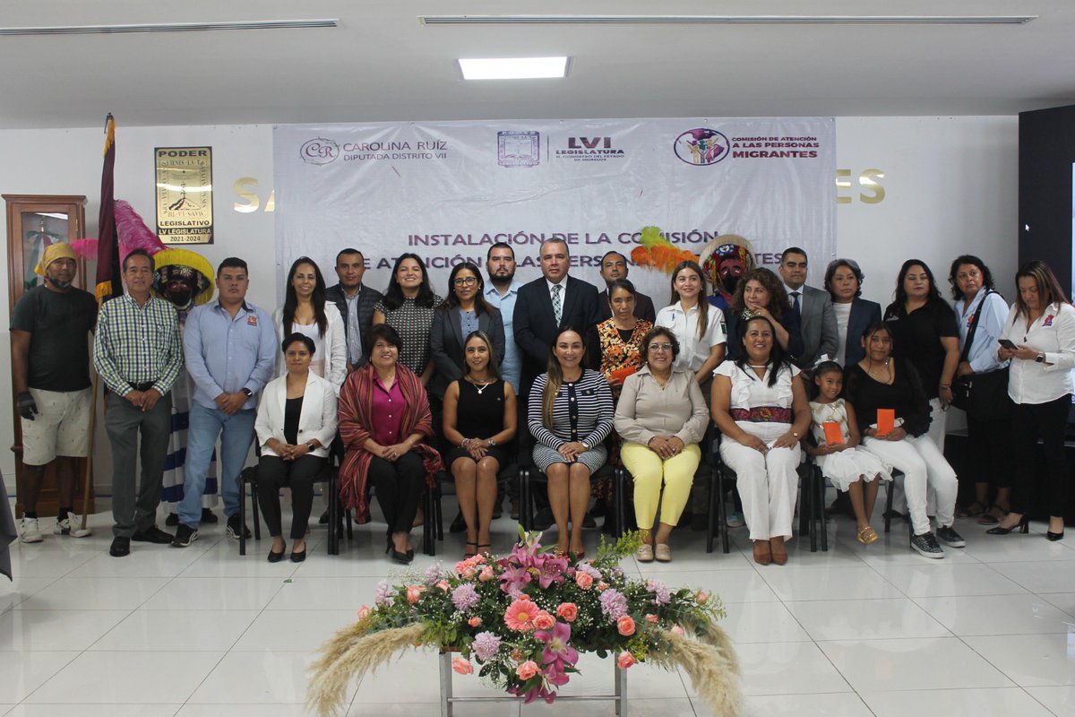 ESNOTICIAS4's tweet photo. INSTALA NAYLA CAROLINA RUIZ LA COMISIÓN DE ATENCIÓN A MIGRANTES 

La diputada de Morena se comprometió a trabajar a favor de este sector de la población https://t.co/5DVCJUwjhx