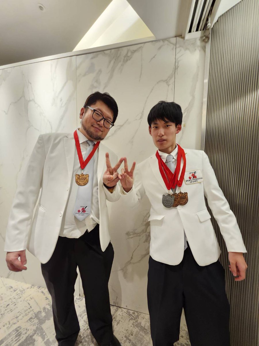 WinmauJP's tweet photo. WDF ASIA-PACIFIC CUP 🇯🇵
Winmau family_results🎯

丸山知也選手(@maruchandarts)
Men's team semi-finalist🥉
Men's singles last16 

加藤結太選手(@CBN_111)
Youth boy's singles Runner-up🥈
Youth Mixed pairs Semi-finalist🥉
Youth boy's pairs Semi-finalist🥉

Hats off to you🤞 https://t.co/rRZ5j5Qe8Q