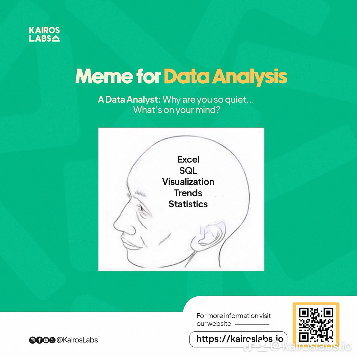 Kairoslabs_io's tweet image. When data is life, every thought is a spreadsheet. 

To all the data analysts out there, we see you! 👀 

Let your mind thrive in a world of numbers, trends, and insights. 

#DataDriven #AnalyticsMindset #KairosLabs #Data