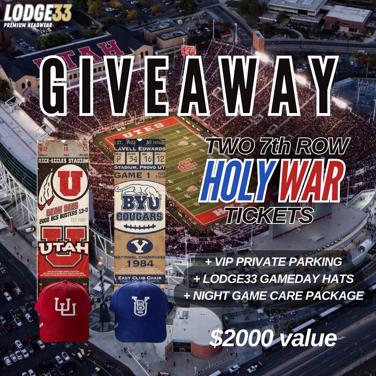 _lodge33's tweet image. WANT FREE 7th ROW HOLY WAR TICKETS??? 🟦🟥

HOW TO ENTER ⬇️
- retweet this
- follow us @_lodge33
- tag your friends (each tag = 1 extra entry)

Winner will be announced GAME-DAY (11/9 at 12pm.)