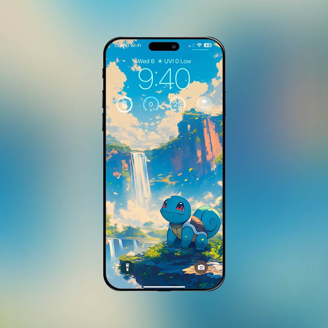 senpaimages's tweet photo. Squirtle and the waterfall Wallpaper https://t.co/odnYTcy5uz