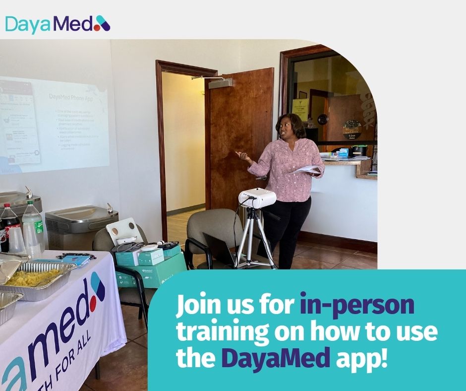 Dayamed2's tweet photo. 🌟 Louisiana Patients🌟 Join us at our Thibodaux or St. Joseph Vacherie clinics for in-person training sessions led by our amazing staff!

#Dayamed #QualityCare #PrescriptionHelp #MedicationManagement #DigitalHealth #MedicationAdherence #Pharma #Patientengagement https://t.co/7T0o4VjdTK
