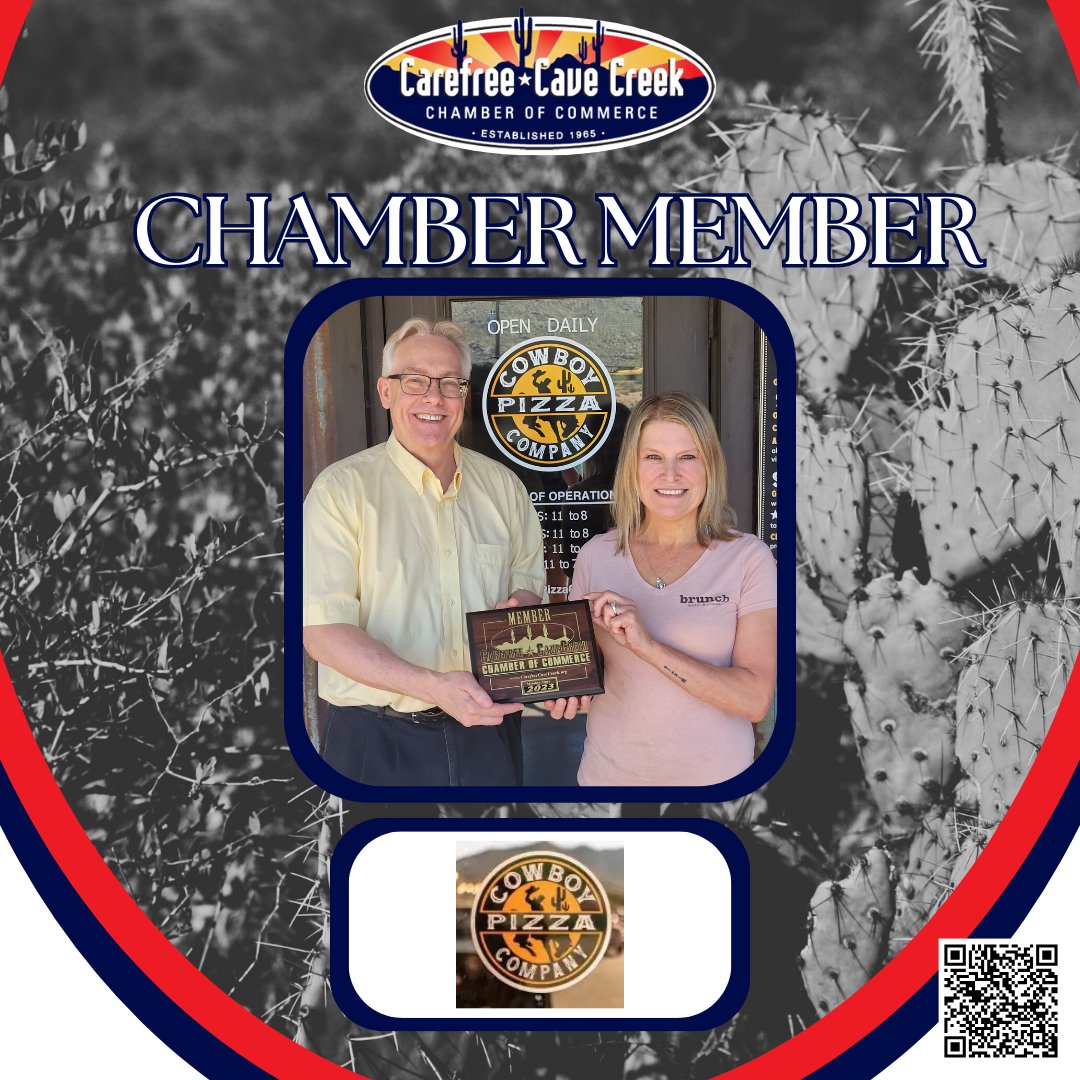 CCC_Chamber's tweet image. 🎉 Celebrating Our Members! 🎉

Congrats to Cowboy Pizza on receiving their Chamber membership plaque! 🍕 Inspired by Italian pizza, their chef crafted a lighter, authentic taste.