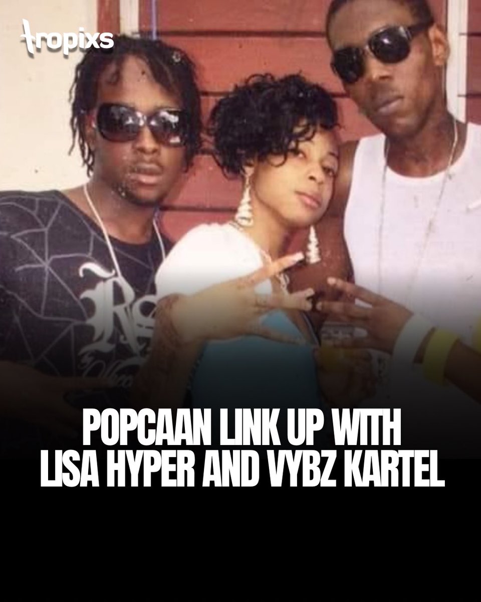 Tropixsofficial's tweet photo. The ol’ gang is back together! 👏 #Popcaan #LisaHyper #VybzKartel https://t.co/em1li6Hcew