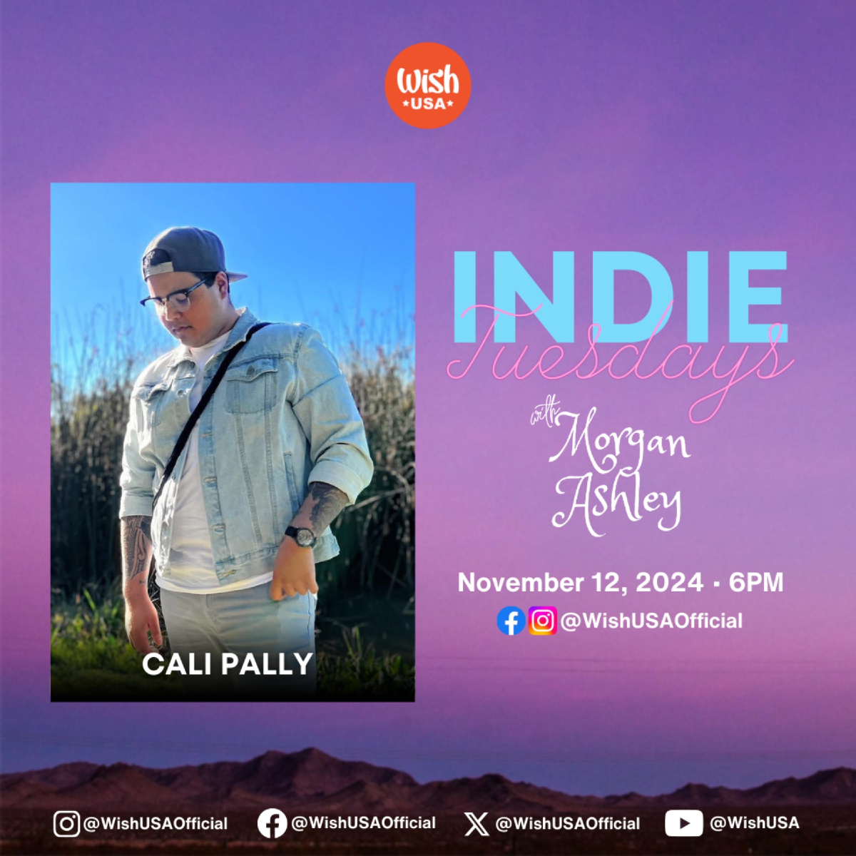 wishusaofficial's tweet photo. ๐ค Get ready to meet Cali Pally on Indie Tuesdays! ๐
Cali Pally's journey is all about defying expectations and embracing new opportunities. What drives his creative spirit and future plans? Tune in to find out! ๐
#IndieTuesdays #CaliPally #StudioInterview #MusicJourney https://t.co/zAKezFrdNG